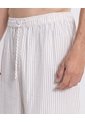 Pantalon Barrel En  Rayas  Para Hombre Beige Atmos de Atmos