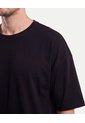 Camiseta Boxy Plush Manga Corta  Para Hombre Negro Atmos de Atmos
