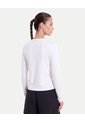 Camiseta Manga Larga Cuello Bonding  Para Mujer Blanco Atmos de Atmos
