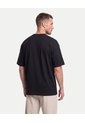Camiseta Básica Manga Corta Oversize  Para Hombre Negro Atmos de Atmos