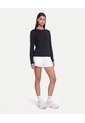 Camiseta Manga Larga Cuello Bonding  Para Mujer Negro Atmos de Atmos