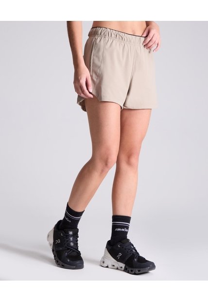 Short Running Con Brief Aeroflow  Para Mujer Beige Atmos