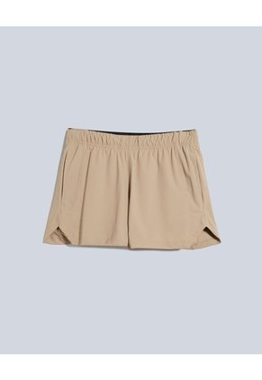 Short Running Con Brief Aeroflow Para Mujer Beige Atmos