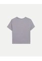 Camiseta Boxy Básica  Para Mujer Gris Atmos de Atmos