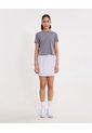 Camiseta Boxy Básica  Para Mujer Gris Atmos de Atmos