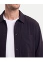 Camisa Relaxed Con Bolsillo Frontal  Para Hombre Negro Atmos de Atmos