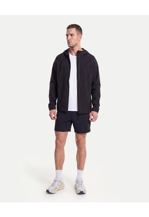 Bermuda Aeroflow Con Biker Interno  Para Hombre Negro Atmos