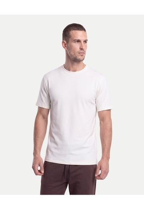 Camiseta Con Bolsillo Relaxed Fit Plush  Para Hombre Blanco Atmos