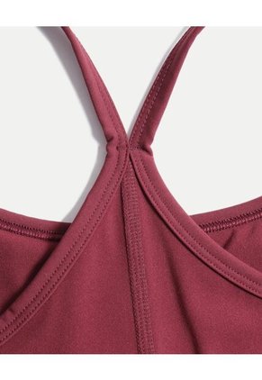 Top Para Mujer Soporte Bajo Color Vino Marca Atmos #31220184