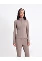 Chaqueta Deportiva Hoodie Básica  Para Mujer Café Atmos de Atmos