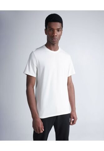 Camiseta Regular Fit Manga Corta  Para Hombre Marfil Atmos Atmos