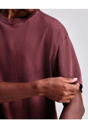 Camiseta Para Hombre Manga Corta Color Vino Marca Atmos #32090121