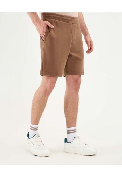 Bermuda Para Hombre Regular Corto Color Café Marca Atmos #32100099