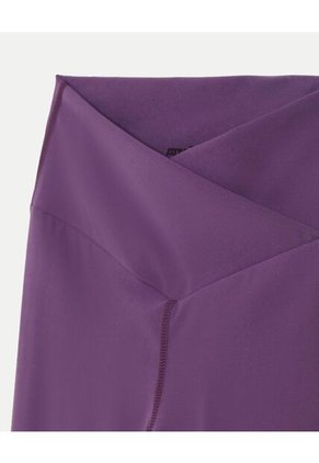 Leggins Pretina Cruzada Aerius Skin  Para Mujer Morado Atmos