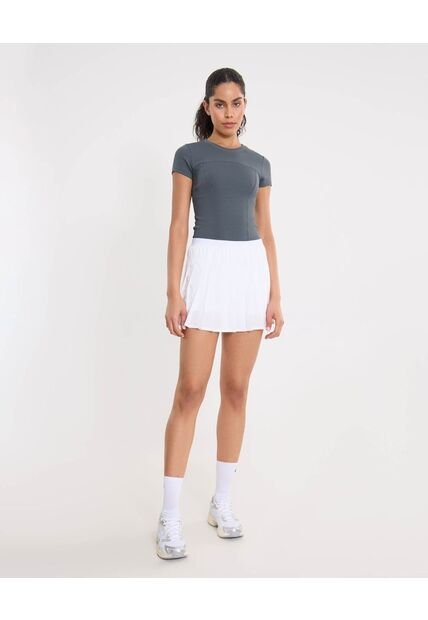 Falda Training Plisada  Para Mujer Blanco Atmos