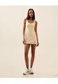Vestido Enterizo Interno Aerius Skin  Para Mujer Crema Atmos de Atmos
