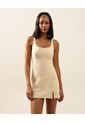 Vestido Enterizo Interno Aerius Skin  Para Mujer Crema Atmos de Atmos