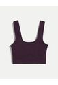 Top Seamless Con Detalle Aéreo  Para Mujer Morado Atmos de Atmos