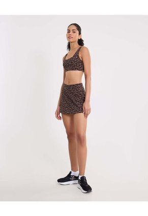 Top Soporte Medio Con Cut Out Aerius Skin  Para Mujer Café Atmos