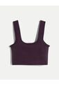 Top Seamless Con Detalle Aéreo  Para Mujer Morado Atmos de Atmos