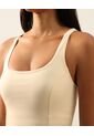 Vestido Enterizo Interno Aerius Skin  Para Mujer Crema Atmos de Atmos