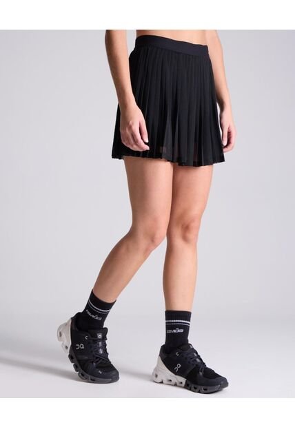 Falda Mesh Con Bóxer  Para Mujer Negro Atmos