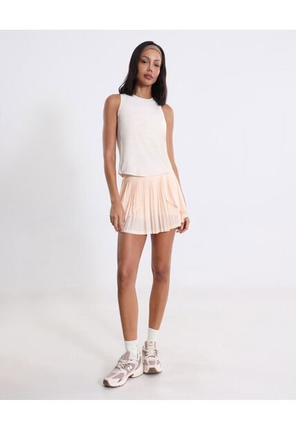 Camiseta Básica Training Bonding  Para Mujer Beige Atmos
