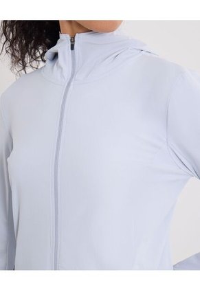 Chaqueta Deportiva Hoodie Básica  Para Mujer Azul Atmos