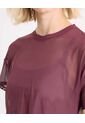 Camiseta Manga Corta En Mesh  Para Mujer Vino Atmos de Atmos