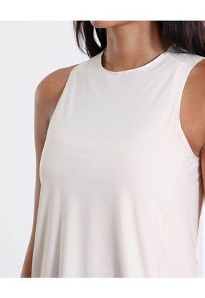 Camiseta Básica Training Bonding  Para Mujer Beige Atmos