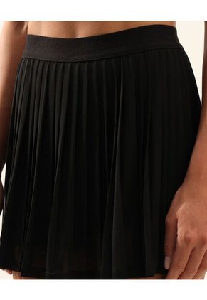 Falda Mesh Con Bóxer  Para Mujer Negro Atmos