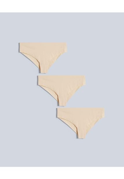 Panty Para Mujer Hipster Color Crema Marca Atmos #31800075