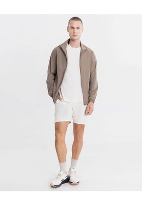 Camiseta Manga Corta Con Diseño Reflectivo  Para Hombre Crema Atmos
