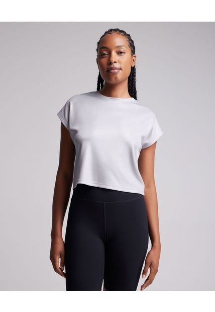 Camiseta Para Mujer M/S Marca Atmos En Color Plata  #31090081