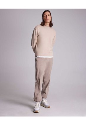 Buzo Para Hombre Cuello Redondo Color Beige Marca Atmos #32060039