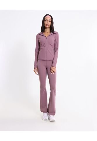 Chaqueta Deportiva Hoodie Básica  Para Mujer Morado Atmos Atmos