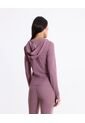 Chaqueta Deportiva Hoodie Básica  Para Mujer Morado Atmos de Atmos
