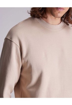 Buzo Para Hombre Cuello Redondo Color Beige Marca Atmos #32060039