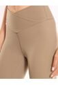 Leggins Pretina Cruzada Aerius Skin  Para Mujer Mocca Atmos de Atmos