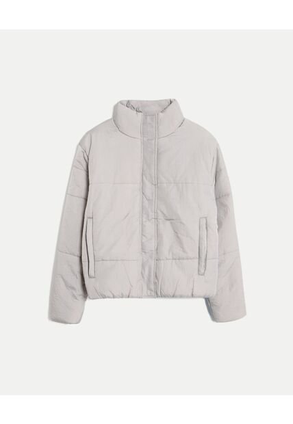 Chaqueta Para Mujer Acolchada Color Gris Marca Atmos #31080050