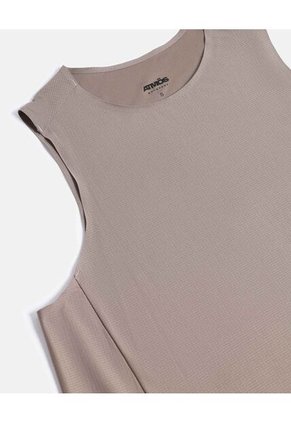 Camiseta Para Mujer Manga Sisa Cuello Redondo Color Mocca Marca Atmos #31090308