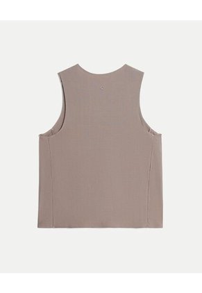 Camiseta Para Mujer Manga Sisa Cuello Redondo Color Mocca Marca Atmos #31090308