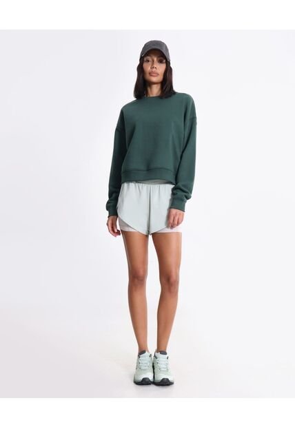 Buzo Básico Cuello Redondo  Para Mujer Verde Atmos