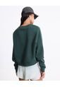 Buzo Básico Cuello Redondo  Para Mujer Verde Atmos de Atmos