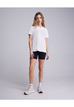 Camiseta Para Mujer Manga Corta Cuello Redondo Color Marfil Marca Atmos #31090084