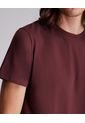 Camiseta Para Hombre Manga Corta Color Vino Marca Atmos #32090123 de Atmos