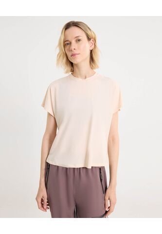 Camiseta Para Mujer Manga Corta Cuello Redondo Color Crema Marca Atmos #31090277 Atmos