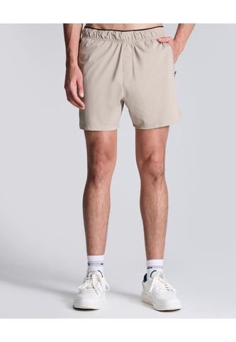 Bermuda Para Hombre Deportiva Largo Color Beige Marca Atmos #32100083 Atmos