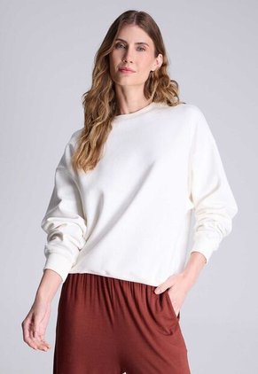 Buzo Para Mujer Cuello Redondo Color Marfil Marca Atmos #31060037