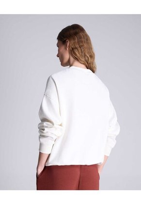 Buzo Para Mujer Cuello Redondo Color Marfil Marca Atmos #31060037